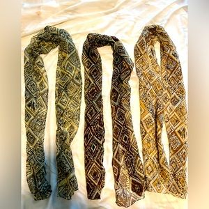 3 Decorative Scarves